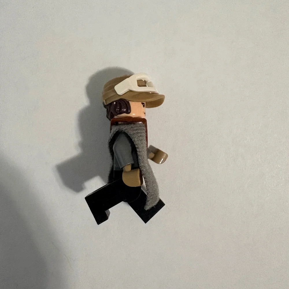 LEGO Minifigure sw0791 Star Wars Jyn Erso Rogue One Gray Poncho Satchel Helmet